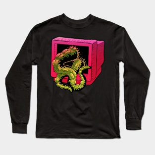 Tentacle monster Detailed doodle Long Sleeve T-Shirt